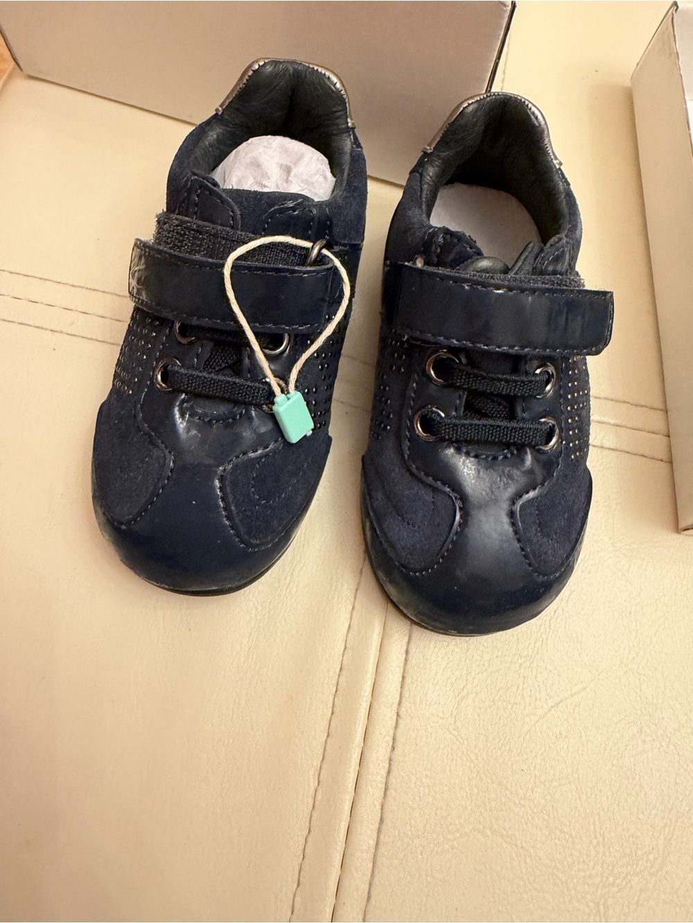 Bikkembergs Navy and Black Kids Sneakers